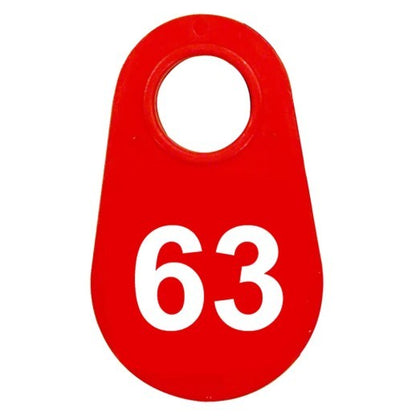 Red Nylon Neck Tag