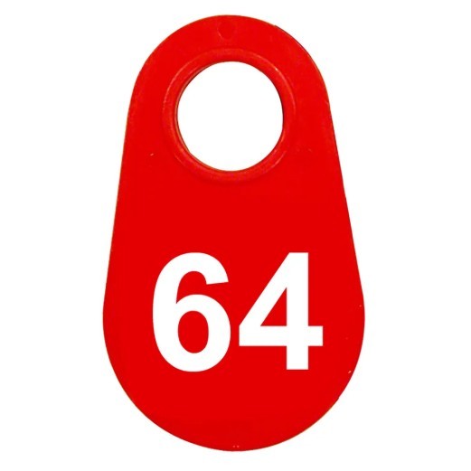 Red Nylon Neck Tag