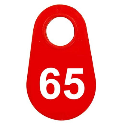Red Nylon Neck Tag