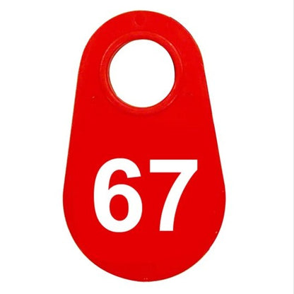 Red Nylon Neck Tag