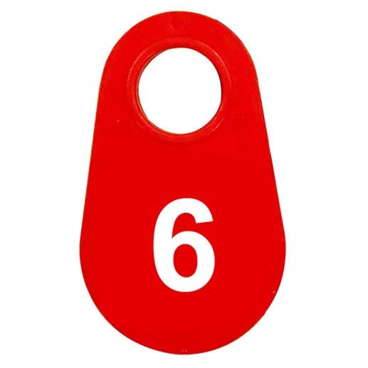 Red Nylon Neck Tag