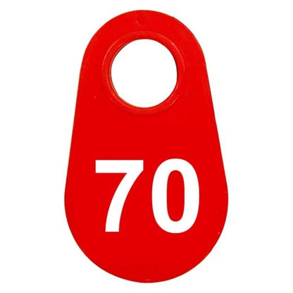 Red Nylon Neck Tag