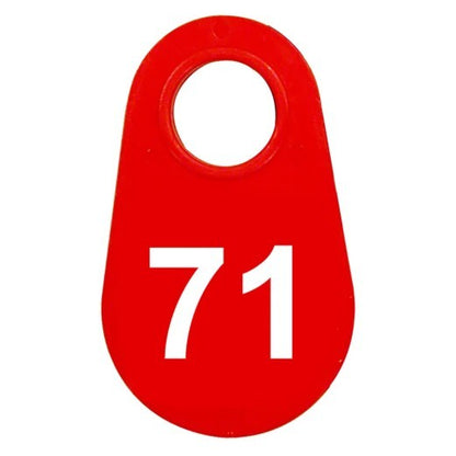 Red Nylon Neck Tag