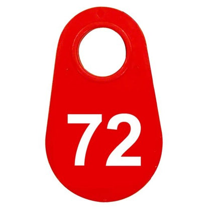 Red Nylon Neck Tag