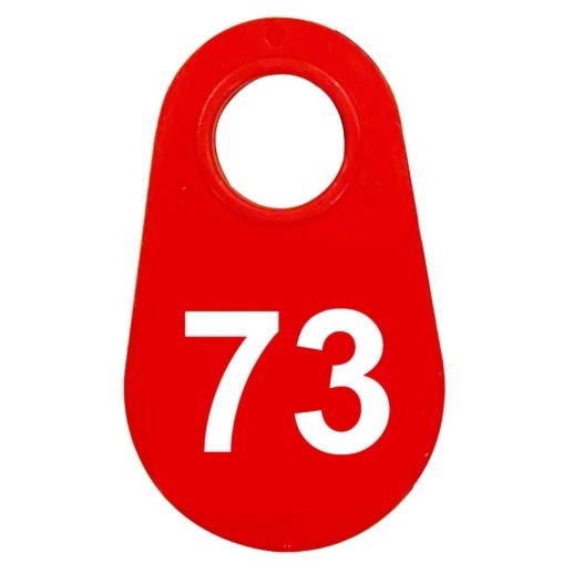 Red Nylon Neck Tag