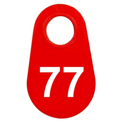Red Nylon Neck Tag