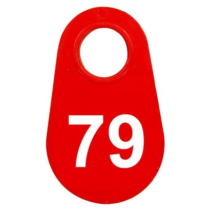 Red Nylon Neck Tag