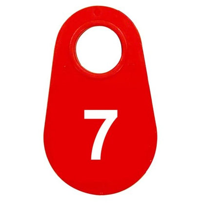 Red Nylon Neck Tag