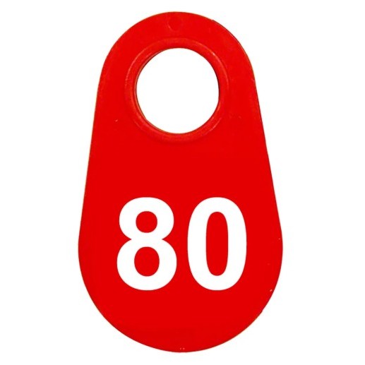Red Nylon Neck Tag