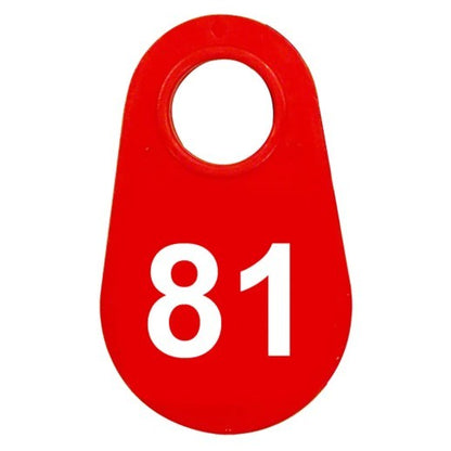 Red Nylon Neck Tag