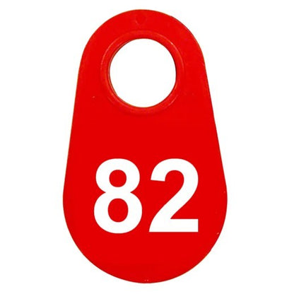 Red Nylon Neck Tag