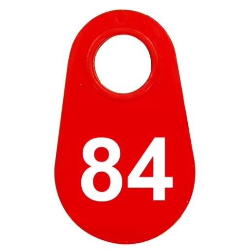 Red Nylon Neck Tag