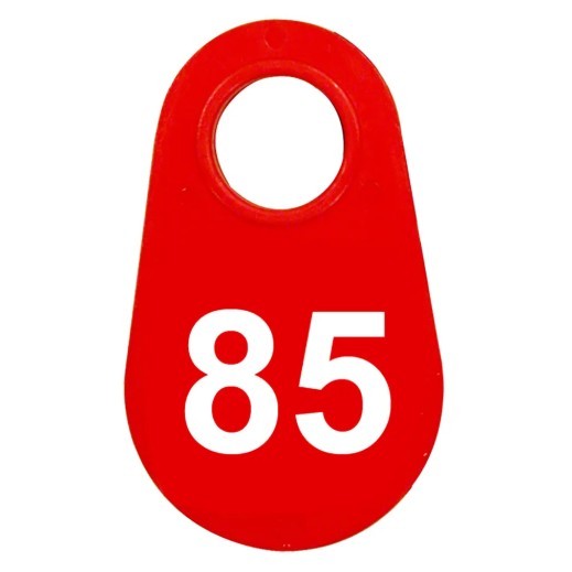 Red Nylon Neck Tag