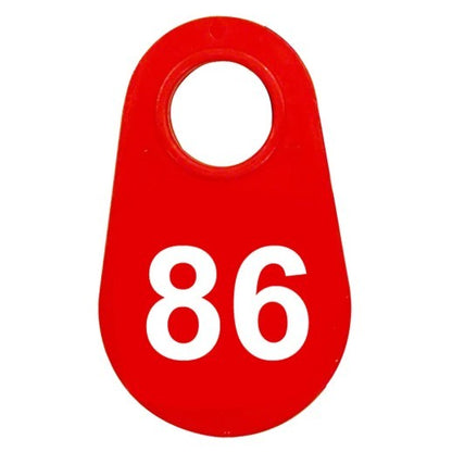Red Nylon Neck Tag
