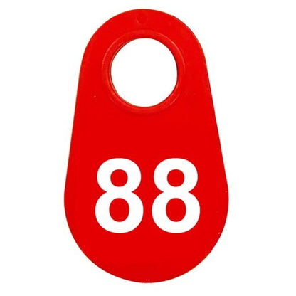 Red Nylon Neck Tag