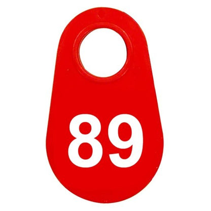 Red Nylon Neck Tag