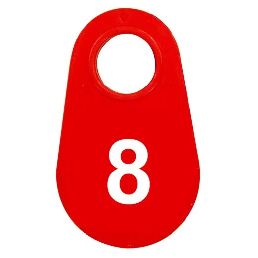 Red Nylon Neck Tag