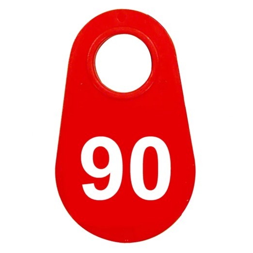 Red Nylon Neck Tag
