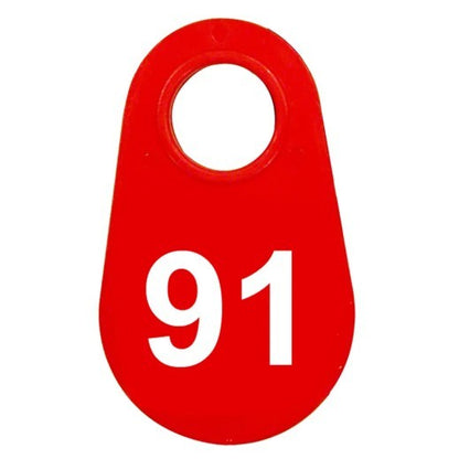 Red Nylon Neck Tag