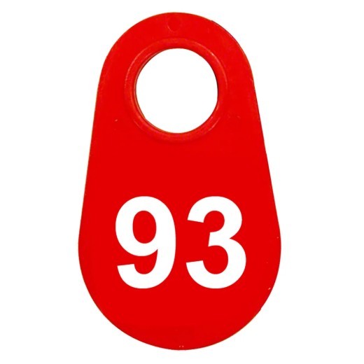 Red Nylon Neck Tag