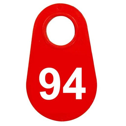 Red Nylon Neck Tag