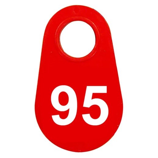 Red Nylon Neck Tag