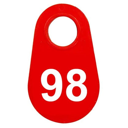 Red Nylon Neck Tag