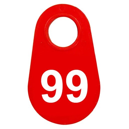 Red Nylon Neck Tag