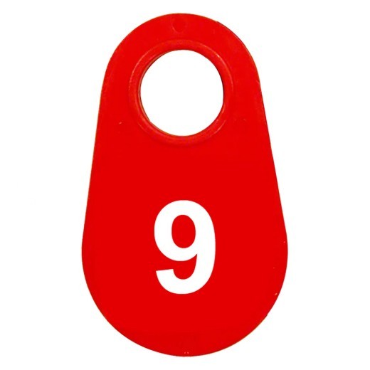 Red Nylon Neck Tag