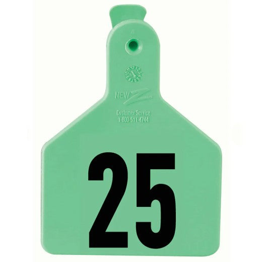 Z1 No-Snag Laser-Printed Numbered Calf Tags