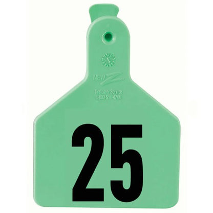 Z1 No-Snag Laser-Printed Numbered Cow Tags