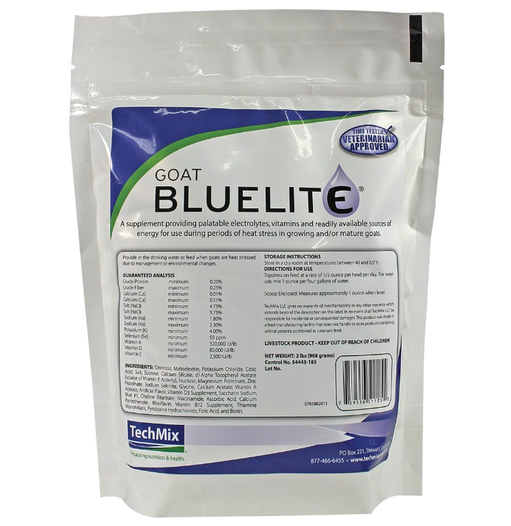 Goat BlueLite® | Effective electrolyte for goats | TechMix