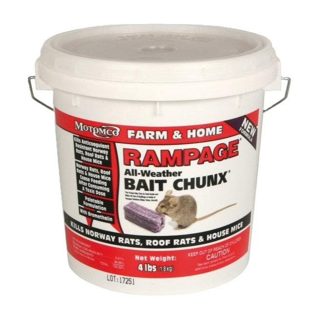 Rampage Rodenticide for Rats, Mice & Meadow Voles