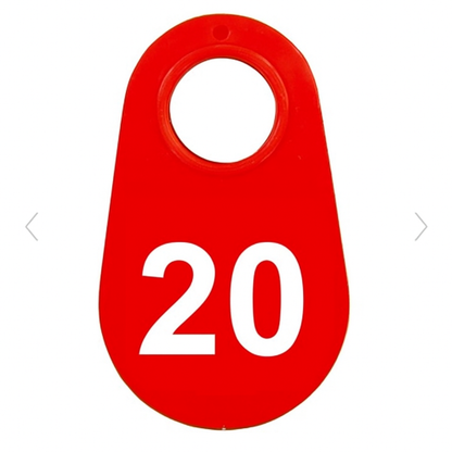 Red Nylon Neck Tag