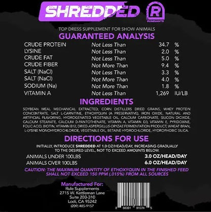 Shredded R – 10lb., by RULE