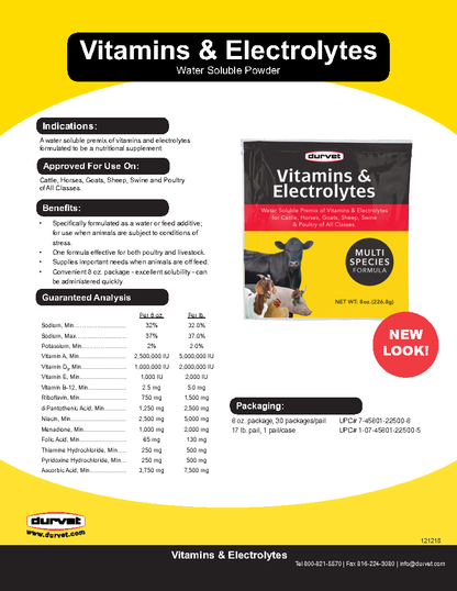 Vitamins & Electrolytes