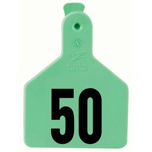Z1 No-Snag Laser-Printed Numbered Calf Tags