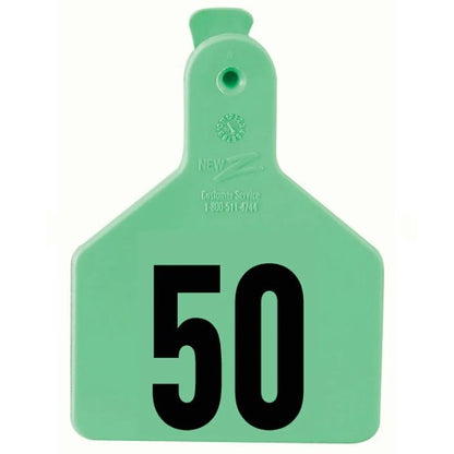 Z1 No-Snag Laser-Printed Numbered Calf Tags