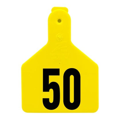 Z1 No-Snag Laser-Printed Numbered Cow Tags
