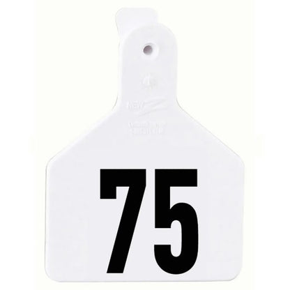 Z1 No-Snag Laser-Printed Numbered Cow Tags