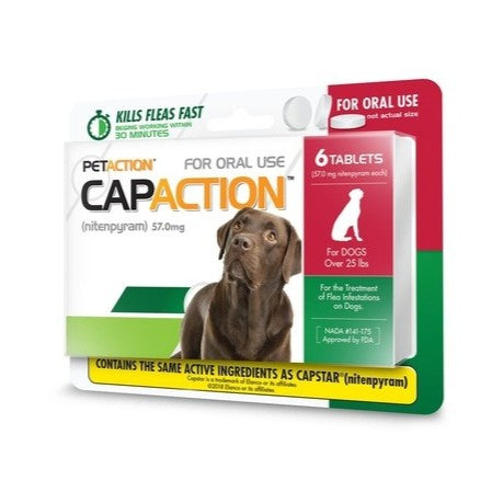 CapAction Flea Tablets for Dogs