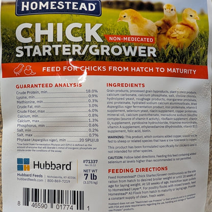 Homestead Chick Starter/Grower Non-Medicated