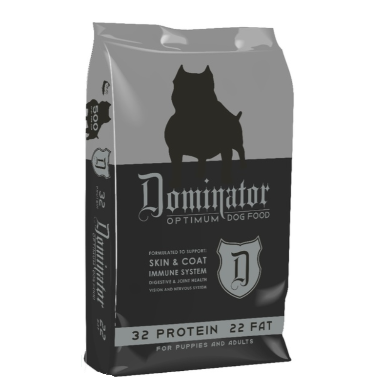Dominator Optimum Dog Food 32/22 Adult & Puppy Formula - 50 lb Bag