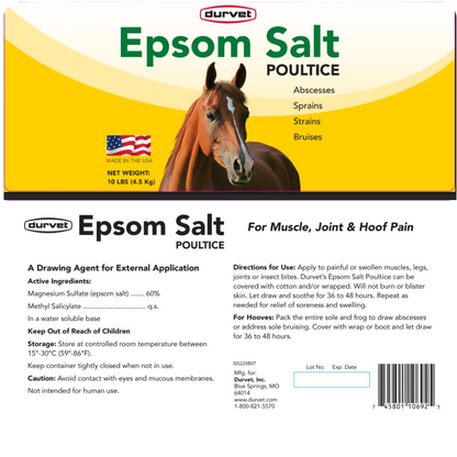 Durvet Epsom Salt Poultice | Horse Hoof & Muscle Relief