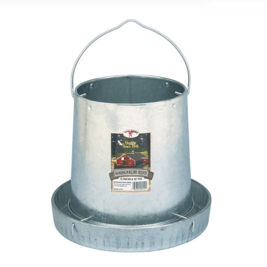 Hanging Metal Poultry Feeder