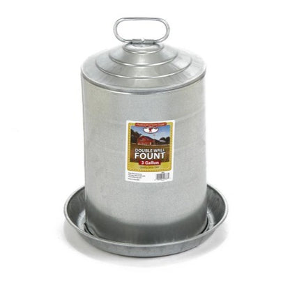 Poultry Waterer Double Wall Galvanized