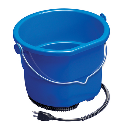 Heated Flat Back Bucket 10-Quart Blue