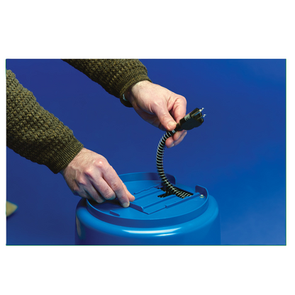 Heated Flat Back Bucket 10-Quart Blue