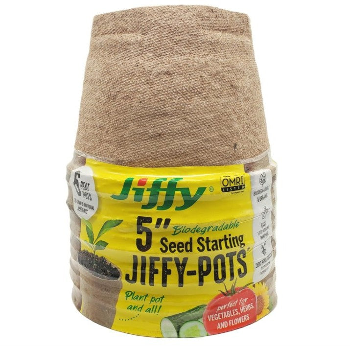 Jiffy Organic Seed Starting Biodegradable Peat Pots