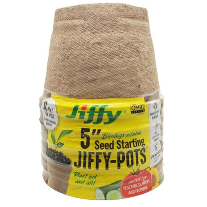 Jiffy Organic Seed Starting Biodegradable Peat Pots